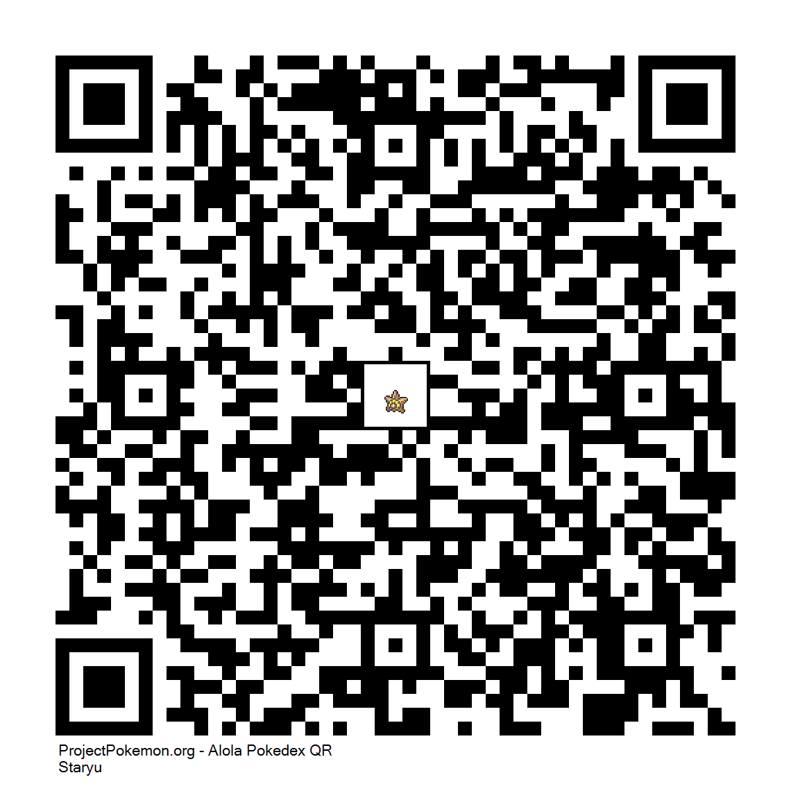 Cdigo QR de Staryu